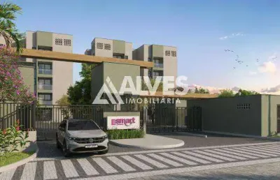 Apartamento com 2 quartos e varanda no bairro papagaio