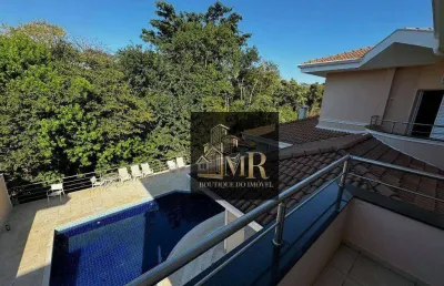 Alphaville campinas locação - linda e ampla casa com fundos para a área de preservação.  4 suítes sendo a master com closet e jacuzzi, living integrad