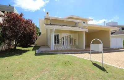 Alphaville campinas locação - ótima casa com living amplo para 3 ambientes, mezanino e lareira.  3 ótimas suítes (master com hidro e closet).