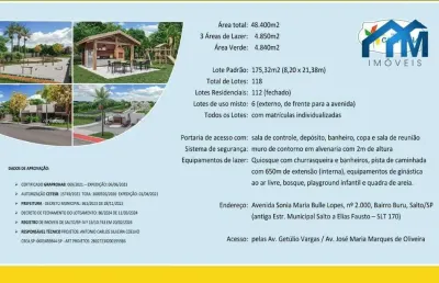 Terreno à venda, residencial cata-vento, 175 m² por r$ 200.000 - boa vista - salto/sp