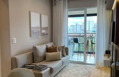 Apartamento decorado para venda com 63 metros quadrados com 2 quartos em marapé - santos - sp