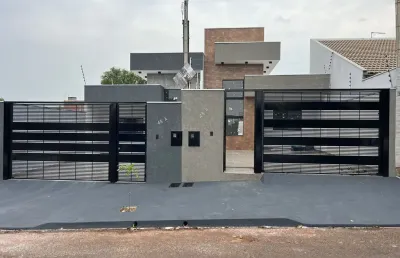 Casa c/ 3 quartos (1 suíte), jardim tropical, sala c/ pé direito alto, sarandi