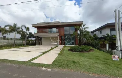 Imponente residência à venda em condomínio exclusivo portal japy golf club: 5 quartos, 5 suítes, 3 salas, 7 banheiros, 4 vagas e 535m².
