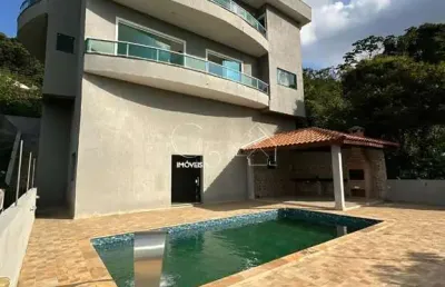 Casa de luxo no alpes de caieiras: 4 quartos, 4 suítes, 2 salas, 5 banheiros, 2 vagas de garagem - 400m²