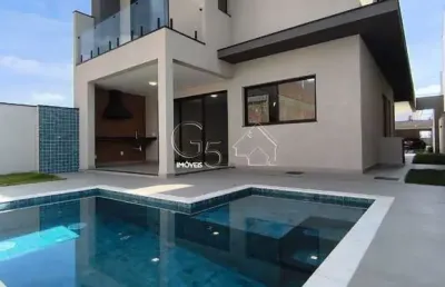 Casa em condomínio de luxo com 3 suítes e 215m² no loteamento reserva ermida, jundiaí-sp
