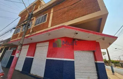 Imóvel comercial/ residencial; parte superior sobrado  e parte inferior salão, excelente localização no bairro vila tibério, terreno81m² e 206m² útil