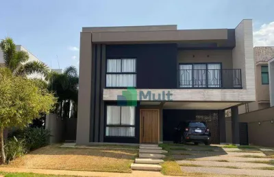 Sobrado em condomínio fechado de alto padrão em excelente localização em bonfim paulista com 487m² de terreno e 350,85m² de construção.