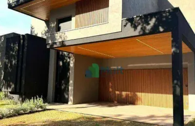 Casa térrea em condomínio de alto padrão em bonfim paulista com terreno de  494m² e 262m²com área construída.