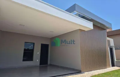 Casa nova térrea em condomínio em bonfim paulista- sp com terreno de 253m² e 147m² de área construída.