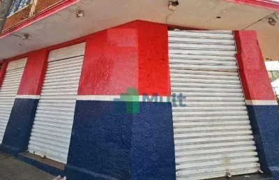 Salão comercial de esquina em excelente localização no bairro vila tibério com 88m² de área privativa.