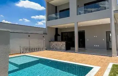 Casa 4 dormitórios com piscina em condomínio indaiatuba