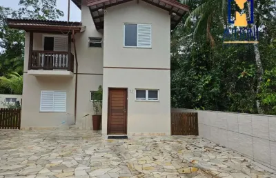 Casa em condomínio fechado com 3 quartos à venda na rua iv, --, guaratuba, bertioga por r$ 1.720.000