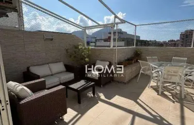 Oportunidade - cobertura com 2 dormitórios à venda, 178 m² por r$ 1.790.000 - barra da tijuca - rio de janeiro/rj