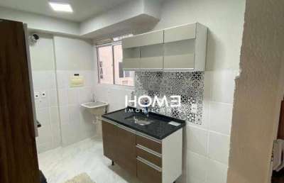 Apartamento com 2 dormitórios à venda, 44 m² por r$ 138.000 - santa cruz - rio de janeiro/rj