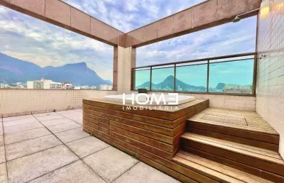 Cobertura com 3 dormitórios à venda, 166 m² por r$ 3.600.000,00 - leblon - rio de janeiro/rj