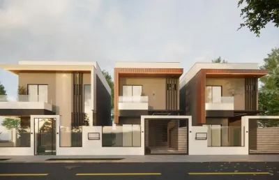 Elegante geminado em construção localizado no bairro itacolomi