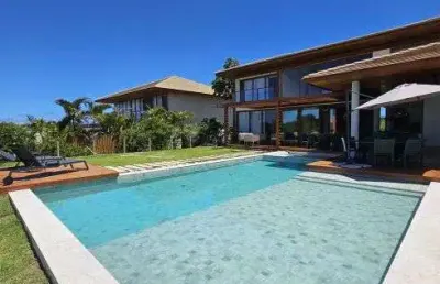 Praia do forte vendo i 6 suítes i 455 m² i jacuzzi i porteira fechada i cond. com acesso a praia