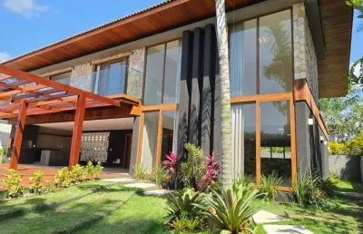 Praia do forte vendo i mansão triplex i 6 suítes i decorada i mobiliada i 11 vagas