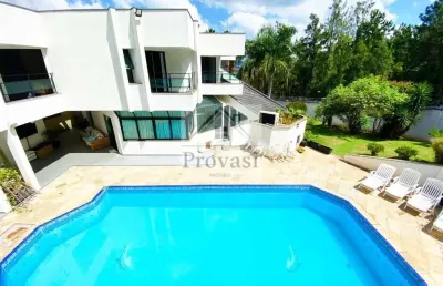 Alphaville residencial 10 (santana de parnaíba) - casa alphaville tamboré  10 - semi nova - com vista para reserva e total privacidade