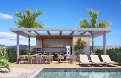 Apartamento garden de 3 quartos, sendo 1 suíte, no pontal oceânico
