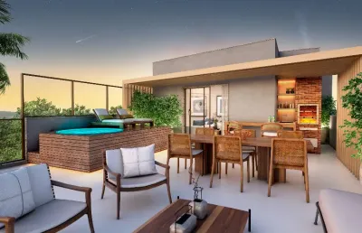 Cobertura dois quartos com piscina e área gourmet na tijuca