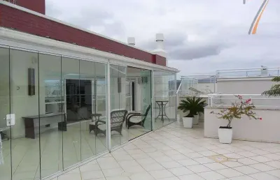 Cobertura com 3 dormitórios à venda, 348 m² por r$ 2.600.000,00 - estreito - florianópolis/sc