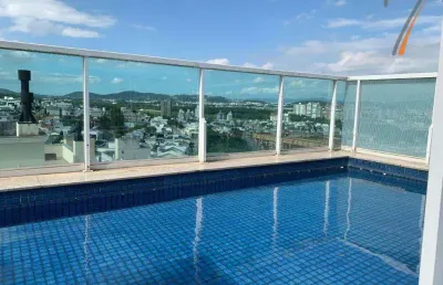 Cobertura com 3 dormitórios para alugar, 200 m² por r$ 8.115,83/mês - cidade universitária pedra branca - palhoça/sc