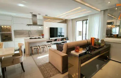 Apartamento duplex com 3 dormitórios à venda, 138 m² por r$ 2.450.000,00 - balneário - florianópolis/sc