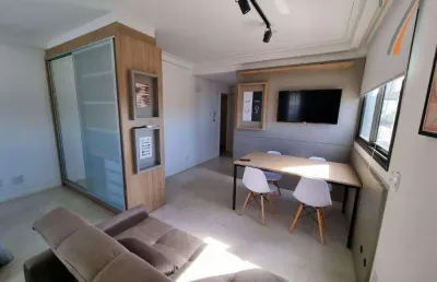 Studio com 1 dormitório, 36 m² - venda por r$ 599.000,00 ou aluguel por r$ 4.138,85/mês - coqueiros - florianópolis/sc
