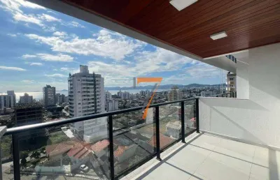 Apartamento com 1 dormitório para alugar, 64 m² por r$ 4.075/mês - barreiros - são josé/sc