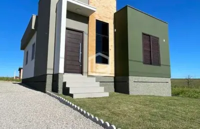 Loteamento parque dos açores - casa de 3 dormitórios - sanga funda - içara