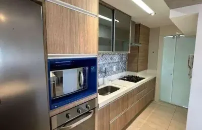 Apartamento 100% mobiliado - no tirol - 2qts + escritório + 2vagas