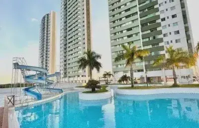 Apartamento com 2quartos 1suite - vaga coberta - condominio clube em ponta negra