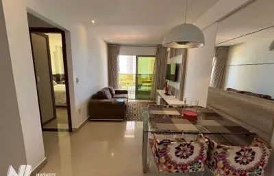Apartamento mobiliado e com vista mar à venda, 54 m² por r$ 439.900 - ponta negr
