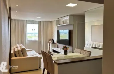 Apartamento semi mobiliado no parque das árvores / nova parnamirim - predio com