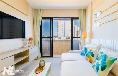 Apartamento com 1 dormitório à venda por r$ 389.000,00 - ponta negra - natal/rn