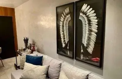 Apartamento mobiliado com 2 dormitórios à venda, 57 m² por r$ 460.000 - barro ve