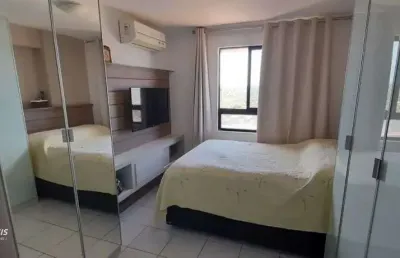 Apartamento no tirol - 2 quartos, 1 suite - semi mobiliado - vaga coberta