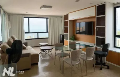 Apartamento vista mar à venda, 57 m² por r$ 410.000 - ponta negra - natal/rn