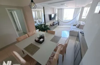 Apartamento em capim macio, com 132m² - 3quartos, sendo duas suites + escritório