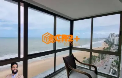 Apartamento a venda com 04 quartos 03 suítes na av boa viagem-200m²