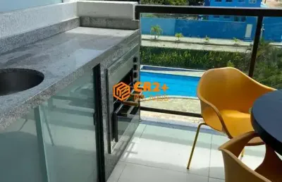 Vendo flat com loft  54m² - 2 quartos em porto de galinhas mobiliado com varanda