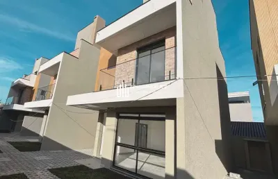 Casa em condomínio fechado com 3 quartos à venda na rua paulo setúbal, 1071, hauer, curitiba, 134 m2 por r$ 699.000