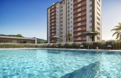 2 dormitórios no baía azul beach club em penha – lazer estilo clube