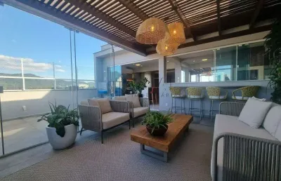 Cobertura duplex com 225,43m² mobiliada à venda no bairro nova brasília em jaraguá do sul