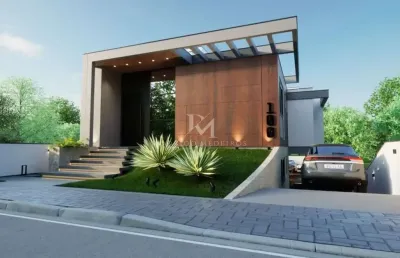 Casa alto padrão com 4 suítes, piscina no pedra branca, palhoça, 402m²