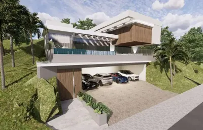 Casa de 4 suítes com piscina e alto padrão no bosque das mansões, são josé/sc