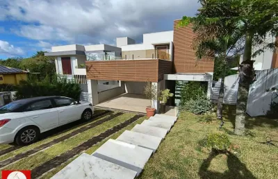 Casa em condomínio para venda em camaçari, alphaville (abrantes), 3 dormitórios, 3 suítes, 5 banheiros, 2 vagas