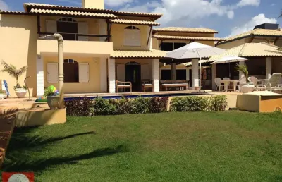 Casa em condomínio para venda em camaçari, guarajuba (monte gordo), 7 dormitórios, 7 suítes, 10 banheiros, 4 vagas