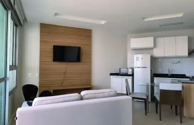 Apartamento para venda em salvador, caminho das árvores, 1 dormitório, 1 suíte, 1 banheiro, 1 vaga